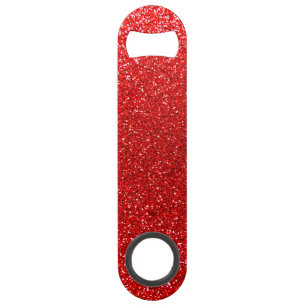 Neon red glitter