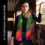 Neon Red Pink Orange Green Abstract Long Scarf<br><div class="desc">Neon Red Pink,  Orange,  and Green Abstract Pattern Long Scarf. Artwork in bright neon colours gives off a unique design that a special someone will enjoy receiving as a gift.</div>