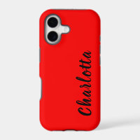 Neon Red Solid Colour | Custom Personalise