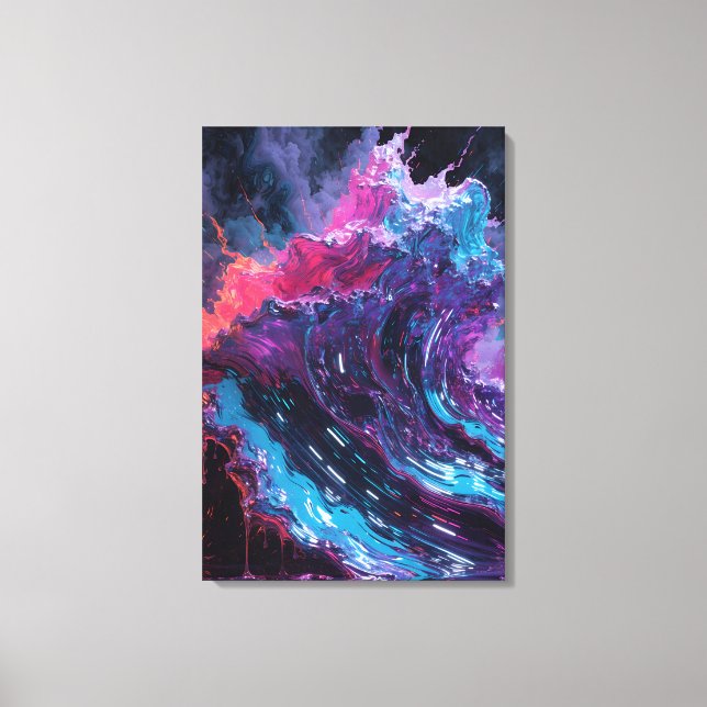 Neon Reverie Canvas Print (Front)