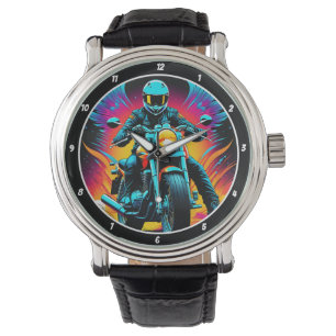 Neon Ride, Biker Watch Face