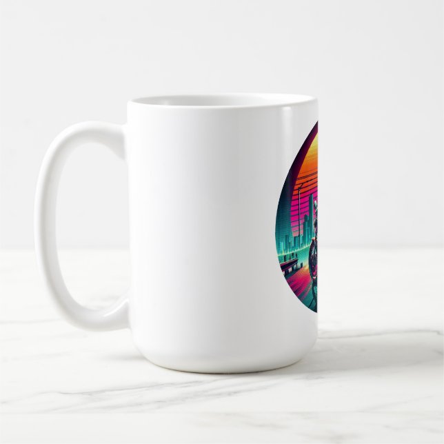 Neon Rider  Coffee Mug (Left)