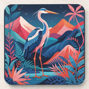 neon ridge heron coaster