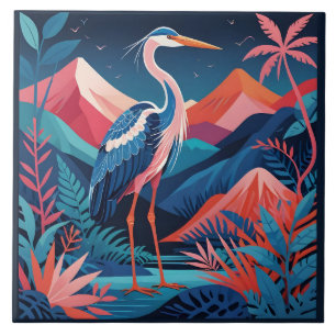 neon ridge heron tile