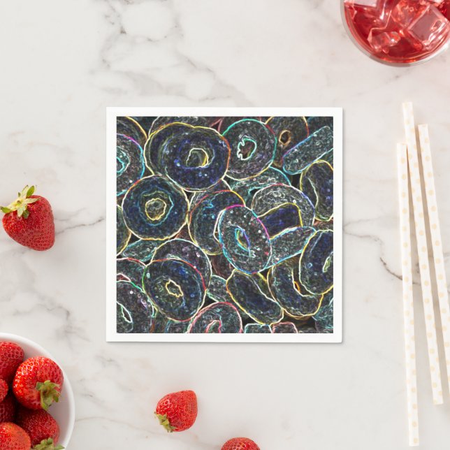 Neon Rings Napkin (Insitu)