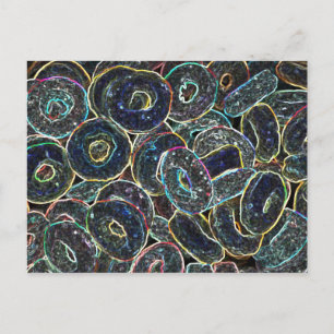 Neon Rings Postcard