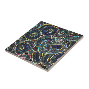 Neon Rings Tile