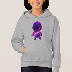 Neon Robotic Ninja – Cute Cyberpunk Style Characte