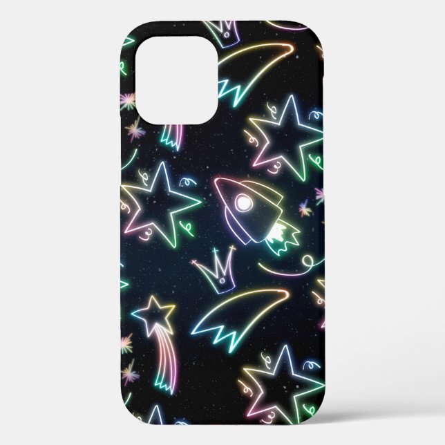 neon rocket star     Case-Mate iPhone case (Back)