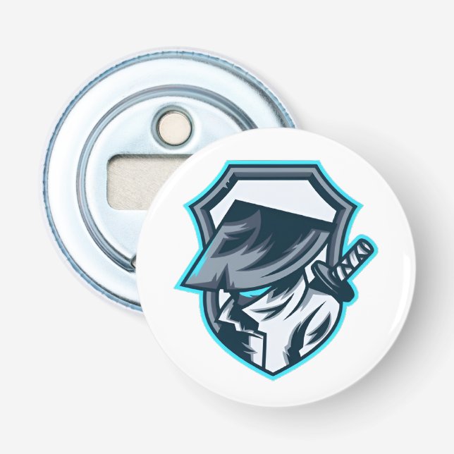 Neon Ronin: Shadow Blade Crest Bottle Opener (Front)