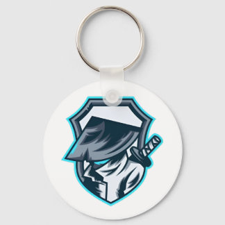 Neon Ronin: Shadow Blade Crest Key Ring