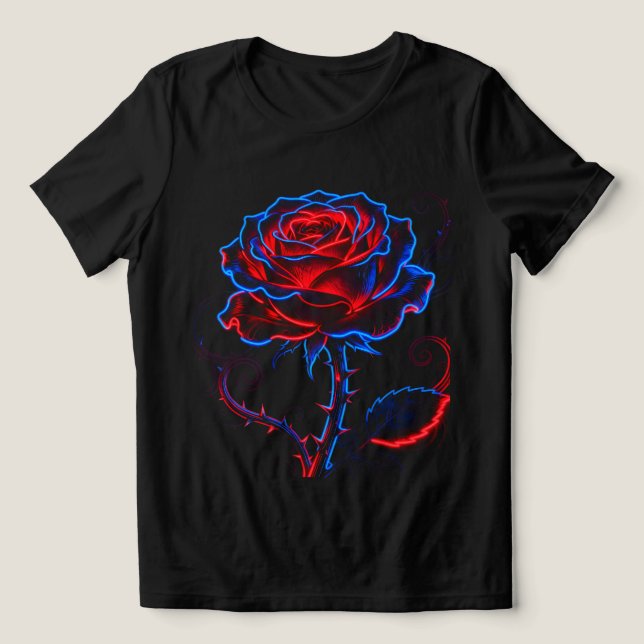 Neon Rose Tri-Blend Tee (Design Front)
