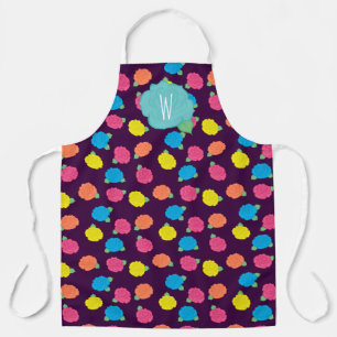 Neon Roses All-Over Print Apron