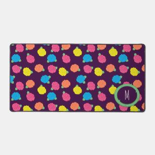 Neon Roses Desk Mat