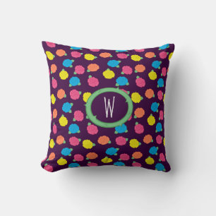 Neon Roses Pillow