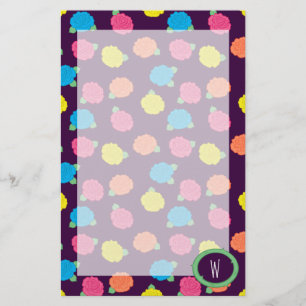 Neon Roses Stationery