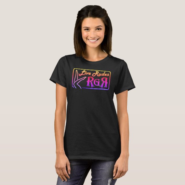 neon Rude Girl Revue  T-Shirt (Front Full)
