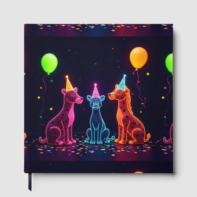  Neon Safari Guest Book (Front)