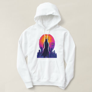 Neon Samurai - Cyberpunk Warrior Art Hoodie