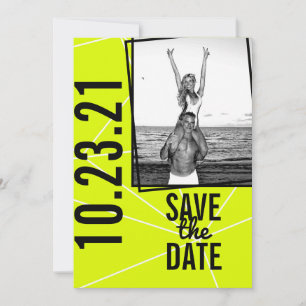 Neon Save the Date - Fun & Bright Wedding Invite