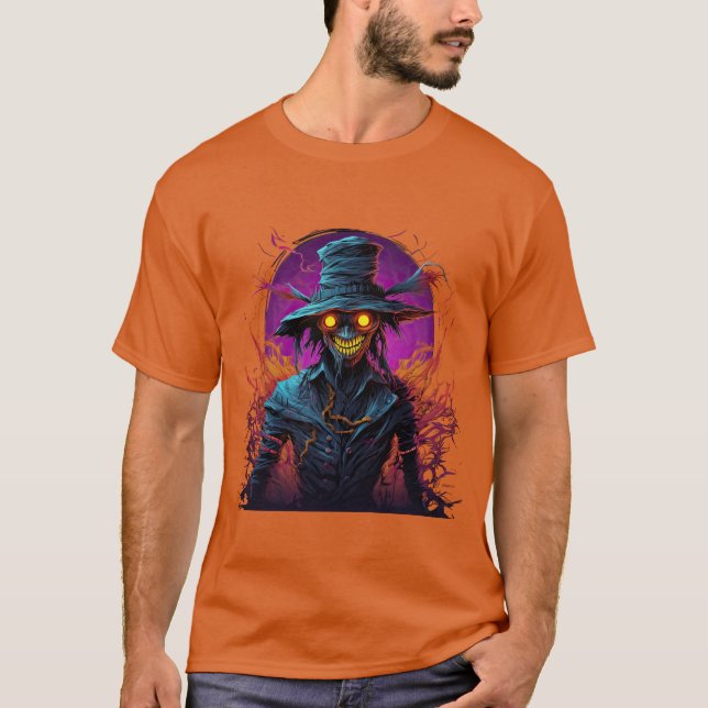 NEON Scary Scarecrow T-Shirt (Front)