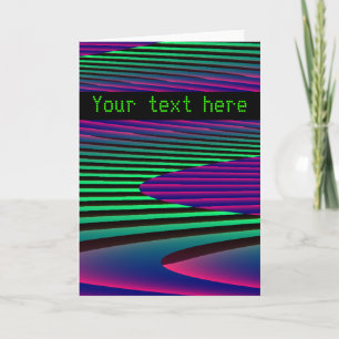 Neon Seas Custom Greeting Card