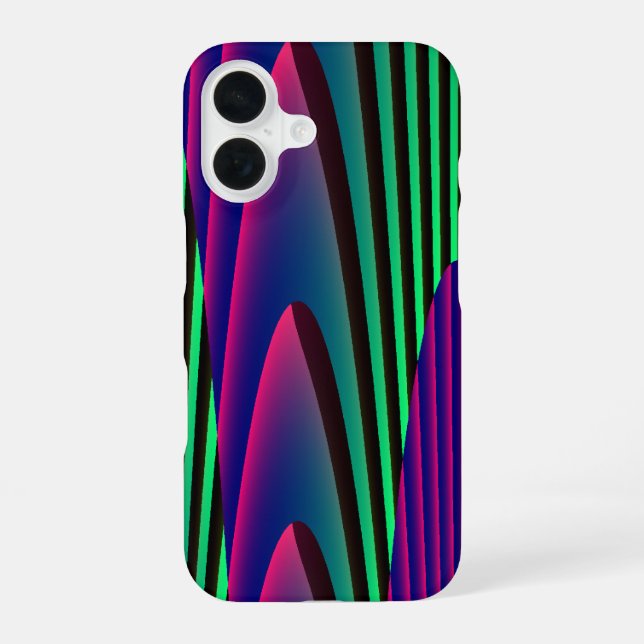 Neon Seas iPhone 16 Case (Back)
