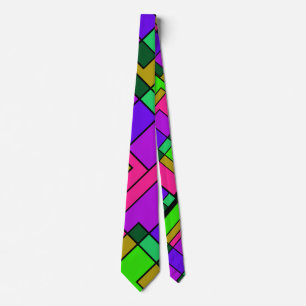 Neon Shapes Tie