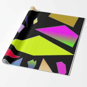 Neon Shapes Wrapping Paper