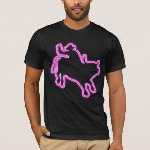Neon Shirt Bull Rider Gift Idea Rodeo Cowboy Glow