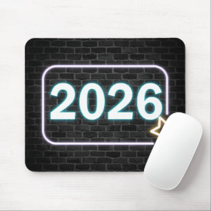 Neon Sign On Brick for 2026 Mouse Mat