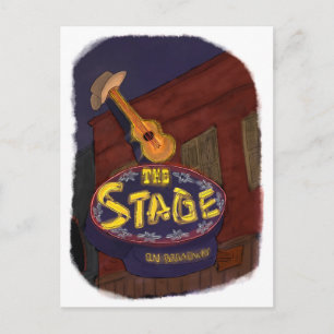 Neon Sign on Broadway Nashville, TN - Postcard