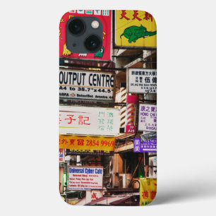 Neon signs in the streets of Hong Kong iPhone 13 Case