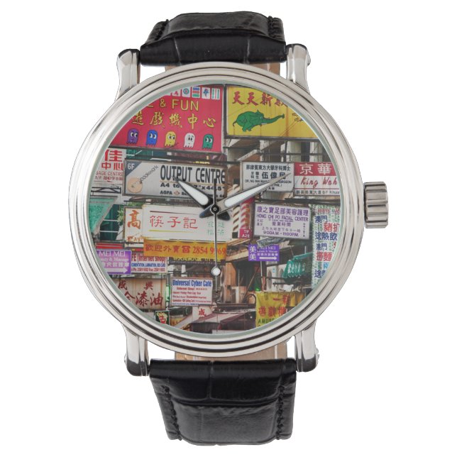 Neon signs in the streets of Hong Kong Watch (Front)