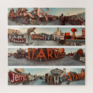 Neon Signs Las Vegas Square Puzzle