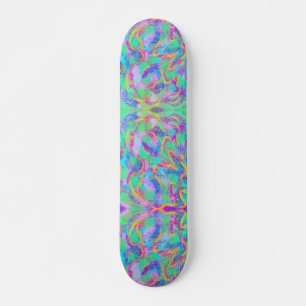Neon skateboard deck