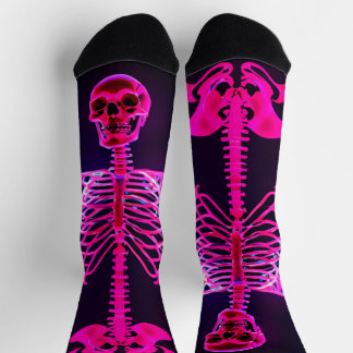 Neon Skeleton Socks