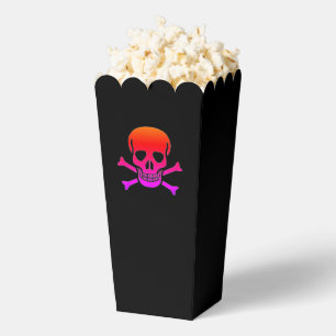 Neon Skull black popcorn boxes