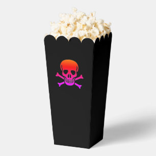 Neon Skull black popcorn boxes