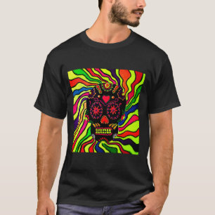 Neon Skull - Black  T-Shirt