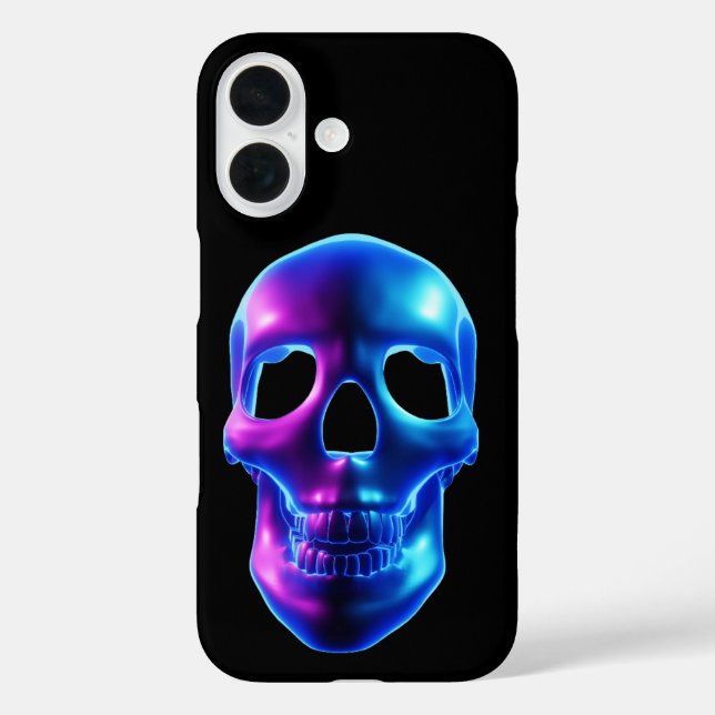 Neon Skull Case-Mate iPhone Case (Back)