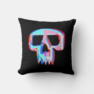 Neon Skull Cushion
