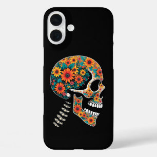 Neon skull- Halloween gothic iPhone 16 Plus Case