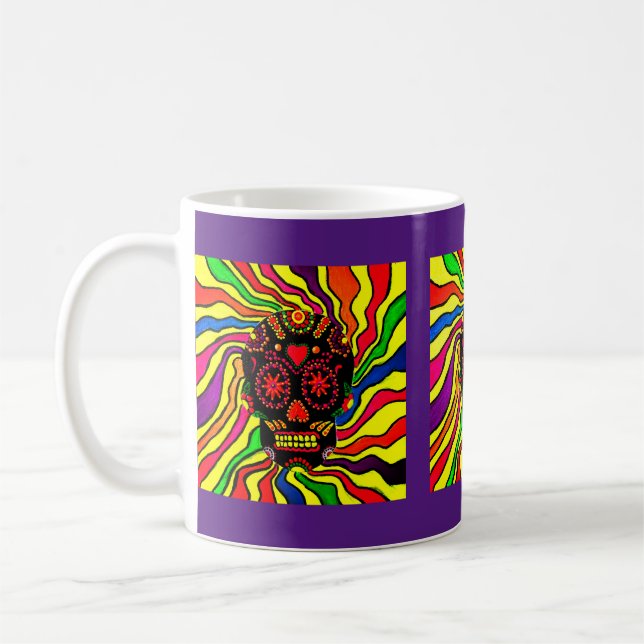 Neon Skull Mug (Left)