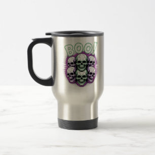 Neon Skulls BOO! Glow Halloween Mug