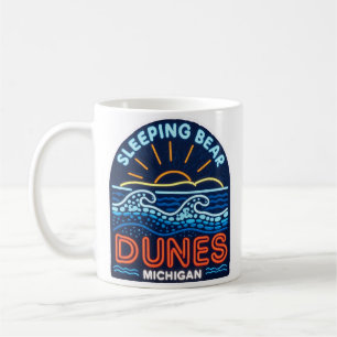 Neon Sleeping Bear Dunes Michigan  Coffee Mug