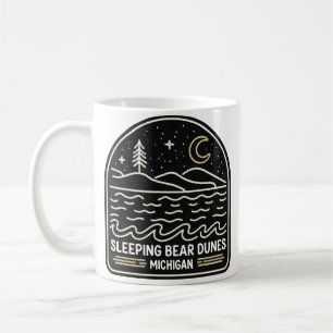 Neon Sleeping Bear Dunes Michigan Coffee Mug