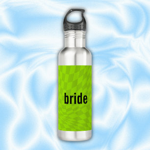 Neon Slime Green Summer Bachelorette Bridesmaid 710 Ml Water Bottle