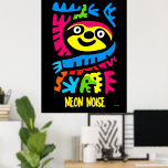Neon Sloth Art – Colourful Pop Jungle Animal Desig Poster<br><div class="desc">Bring a burst of colour to your style with this neon sloth design. Featuring abstract shapes in bold pink, yellow, blue, green and orange on a deep black background, this cheerful sloth radiates funky pop art energy. Perfect for animal lovers and fans of bold, vibrant art with a jungle twist....</div>