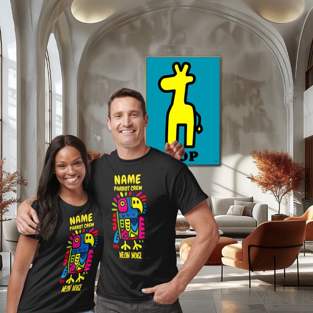 Neon Sloth Art – Colourful Pop Jungle Animal Desig T-Shirt (Creator Uploaded)